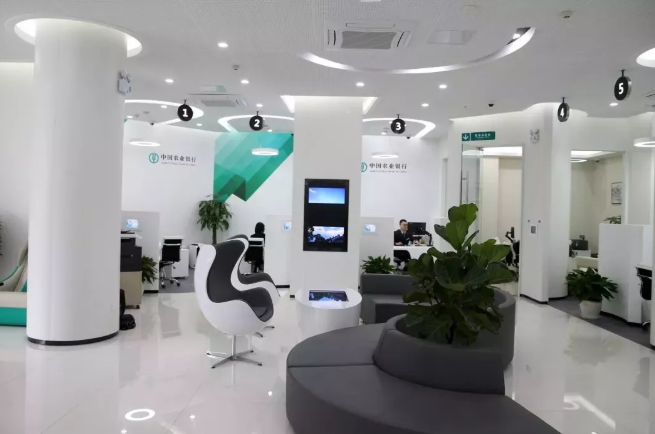 富有科技感的網點大堂